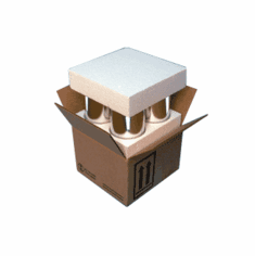  Hazmat UN 4G Shipping Boxes with Foam for Pint Paint Cans