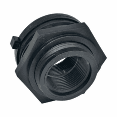 Heavy Duty Bulkhead Fitting For  3/4" Polypropylene Faucet  
