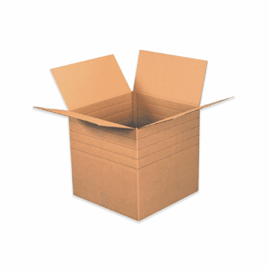 Heavy Duty Multi Depth Corrugated Cardboard Boxes 20" x 20" x 20" - 18" - 16" - 14", 10 Bundle Box