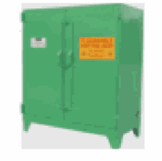 Heavy-Duty Safety Cabinets 90 Gallon 2 Doors 5 Shelves-green