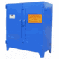 Heavy-Duty Safety Cabinets Horz. 2 Drum 2 Shelves-blue