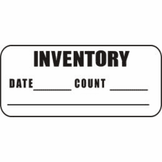 Inventory Date Count Inventory Label  1 x 2