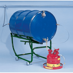 Justrite Drum Cradle  | 2 1/2" zinc wheels | Cradle Only