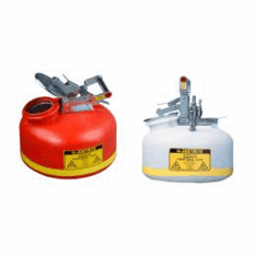 Justrite Polyethylene Liquid Disposal Safety Cans 5 gallon 5 gallon Quick-disconnect