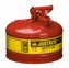 Justrite Type I Premium Coated Steel Safety Can  2 1/2 gallon  Red | for storing and carrying flammable liquids <br><font color="#008000" >Free Shipping</font>