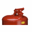 Justrite Type I Premium Coated Steel Safety Can   5 gallon  Red  | for storing and carrying flammable liquids <br><font color="#008000" >Free Shipping</font>