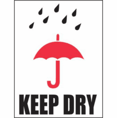Keep Dry International Label 3 x 4  500 Lables per Roll