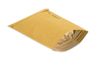 Kraft Padded Mailers, 5" x 10",Bag No.00,250 Case Count