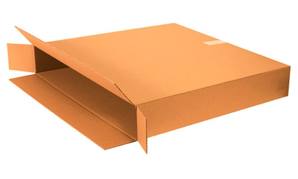 24x5x18 Corrugated Cardboard Box – 200lb Test Side Loading Art Box By U-Line