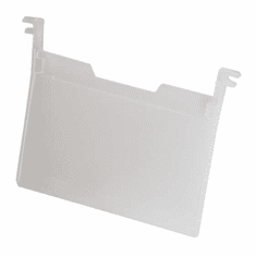 Label Holders Nest & Stack Containers Clear plastic holder for 3" x 5" labels 6 Pack