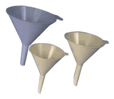 Industrial Polypropylene Funnels & Utility Fillers
