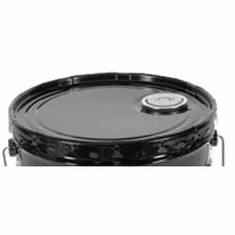 Lug cover with Flexspout  for 5 Gallon Open-Head Steel Pails, Black
