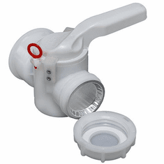 Mauser IBC Tote Valve with 2" buttress outlet and Viton gasket