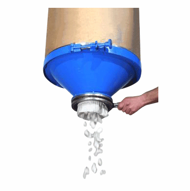 MORSE Drum Cone Top for Dry Material Dumping 55 Gallon Fiber Drums