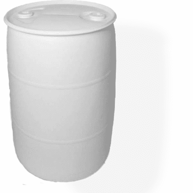 New 55 Gallon Plastic Barrel | For Liquids | 2 Bung Cap Opening  | Closed Top Drum