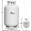 New Premium 420# (120-Gallon) ASME<br>Vertical Steel Propane Tank<br><font color="red">Free Shipping </font>