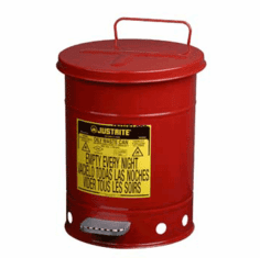 Oil Waste Can 21 Gallon Foot Operated, Justrite