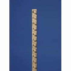 One-Piece Poles Hardwood Gauge Poles - Calibrated  to 12'  ,12 pack