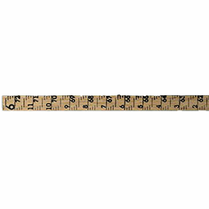 One-Piece Poles Hardwood Gauge Poles - Calibrated  to 8' - 12 Pack