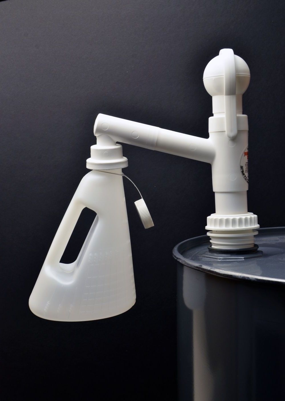 Optional Safety Measure For Eziaction Pumps Quart Measure & Spout Adapter Eziaction Drum And