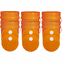 Orange 5 Gallon Buckets and Spout Lids Food Grade Combo 6 Pack <Font color="red"> Special Combo Free Shipping</font>