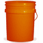 Orange 5 Gallon Plastic  Buckets and Gamma Seal Lids  Food Grade Combo 3 Pack <Font color="red"> Special Combo Free Shipping</font>