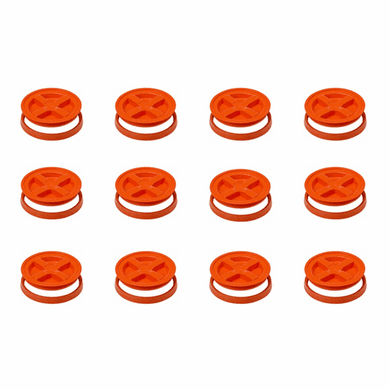 Orange Gamma Seals -12 Pack<br><font color="green"> FREE SHIPPING</font color>