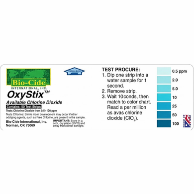  OxyStix Test Strips for Purogene Water Treatment - 30 Pack<br> <font color=green>Free Shipping</font>
