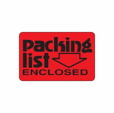 Packing List Enclosed Caution Label  2"