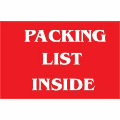Packing List Inside 1 1/2 x 3  500 Pack