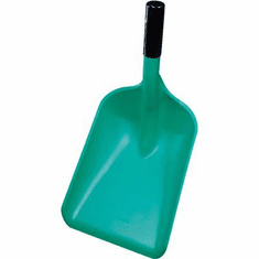  Pan Shovel, Polypropylene Safety Pan Shovel (Med Blade, End Cap)<br> 10.5 x 14 x 20.9, Short 8" Handle