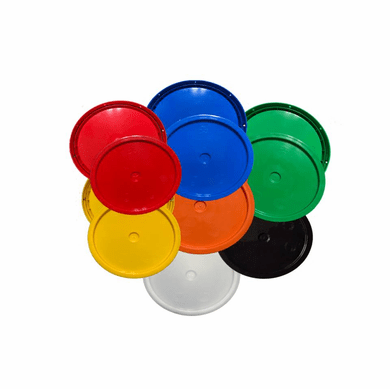 Plain Top Plastic Lids For 3-6 Gallon Plastic Buckets - 3 Pack