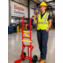 Plastic Drum Truck with Moldon Rubber Wheels