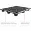 Plastic Pallets at the price of wood   48 x 40 x 6 Plastic Pallet, 4 pack - <br><font color="#008000"  >Free Shipping</font> 