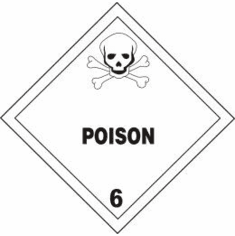 Poison 6 D.O.T. Label