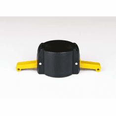 Polypropylene IBC Ball Valve Coupler  Quick disconnect dust cover, fits 2" male QC