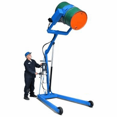 Power Tilt/Power Hydraulic Lift Karrier Drum Handler, Battery Pack, Dispensing Ht.: 96"