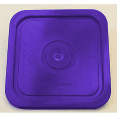 Purple Lid for 4-Gallon Square Plastic Buckets  18-Pack, No Gasket, FDA-Compliant<br><font color="#FF0000">Free Shipping</font>
