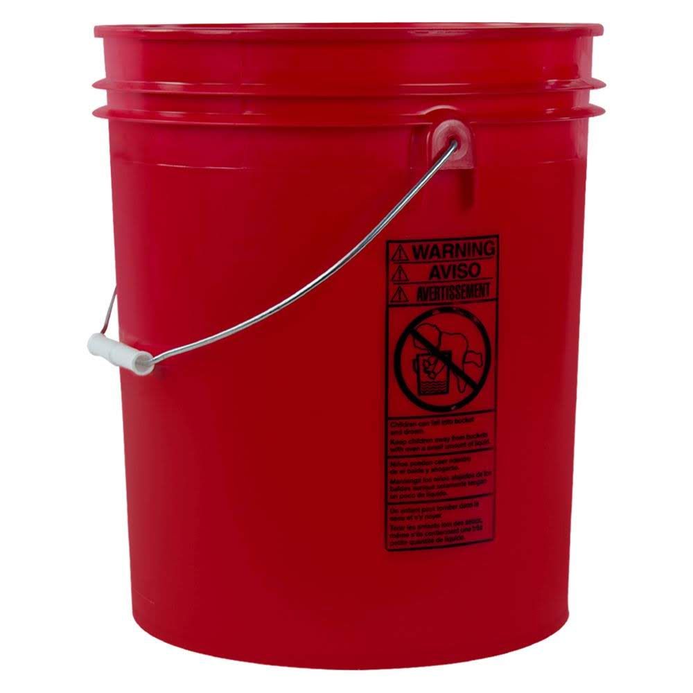 Rec 5 Gallon Buckets and Spout Lids Food Grade Combo 6 Pack Special