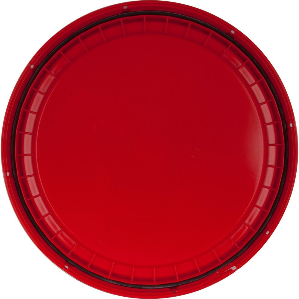 Red 5 Gallon Buckets and Flat Lids Food Grade Combo 3 Pack Special Combo Free Shipping