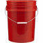 Red 5 Gallon Buckets and Flat Lids  Food Grade Combo 3 Pack <Font color="red"> Special Combo Free Shipping</font>