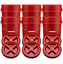 Red 5  Gallon Plastic  Buckets and Gamma Seal Lids  Food Grade Combo 6 Pack <Font color="red"> Special Combo Free Shipping</font>