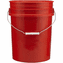 Red 5  Gallon Plastic  Buckets and Gamma Seal Lids  Food Grade Combo 6 Pack <Font color="red"> Special Combo Free Shipping</font>
