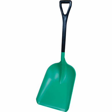 Remco Polypropylene Safety Shovels <br>14 inch  Blade x 18 inch   D-grip  35 inch length