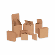Reverse Tuck Chipboard Cartons 2 1/2" x 2 1/2" x 4", 