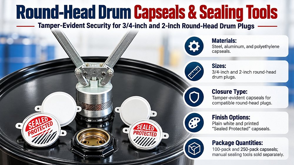 Round-Head Drum Capseals & Manual Sealing Tools