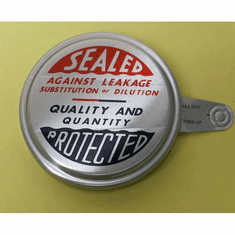 Round head Type Plugs 2" "Sealed Protected" Print Aluminum 100 Pack Case