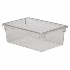 Rubbermaid 12.5 gal Food Boxes Clear Polycarb Food Box   26" x 18" x 9" 
