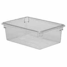 Rubbermaid 16.6 gal Food Boxe Clear Polycarb Food Box   26" x 18" x 12"