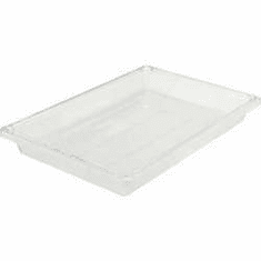 Rubbermaid 5 gal Food Boxes Clear Polycarb Food Box  26" X 18 X 3.5" 6 Pack Case 